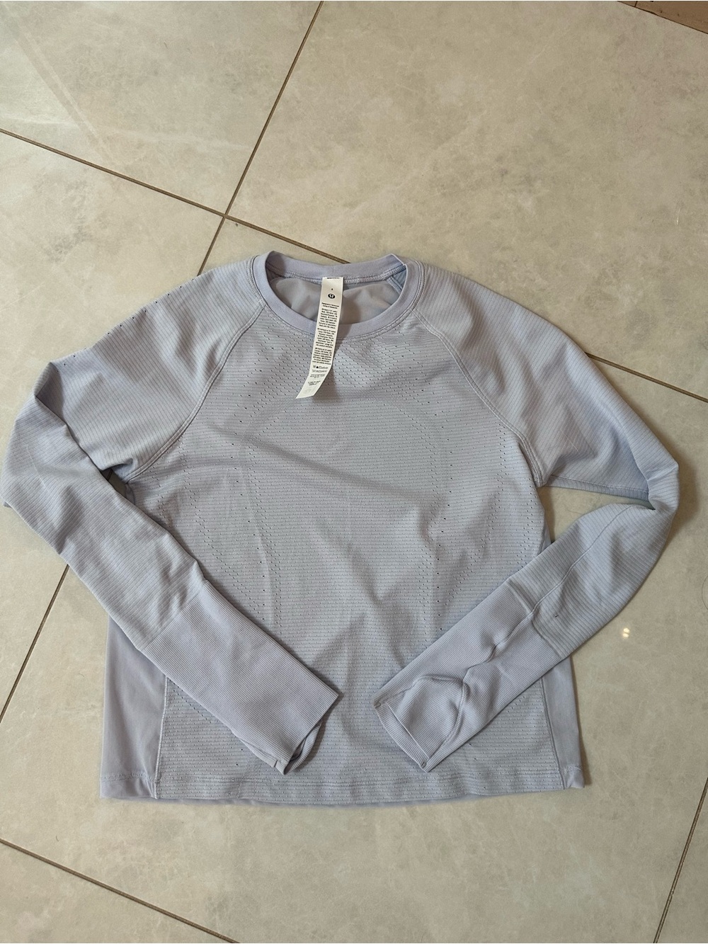lululemon athletica Light blue Long-Sleeve Top